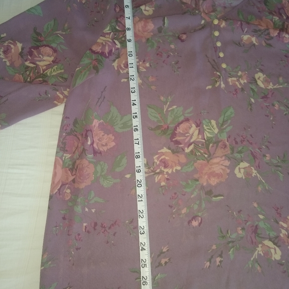 🍭Chaps lavender blouse - Picture 5 of 7